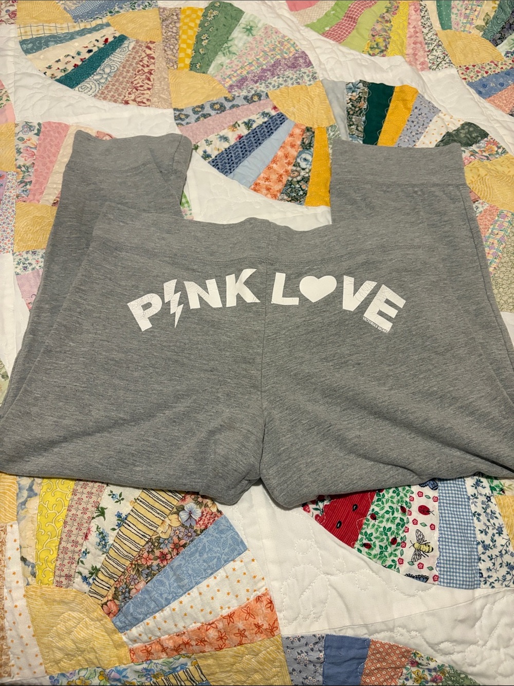 Pink Love Women's Gray Capris